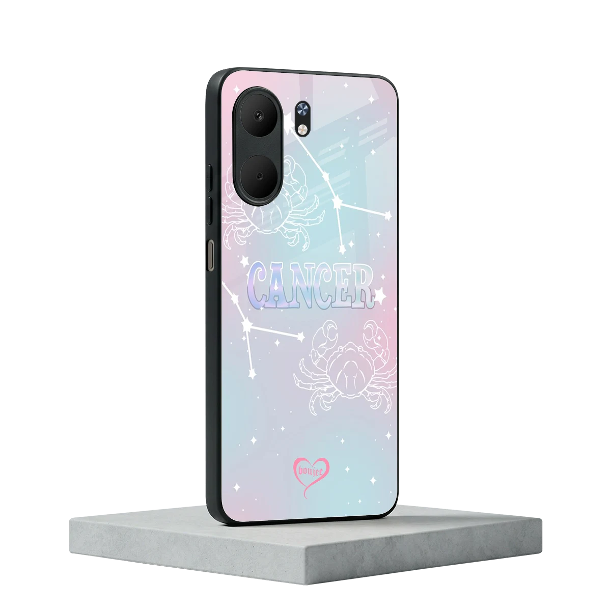 Cancer Aura oppo a5x 5g mobile cover | shockproof glass phone case