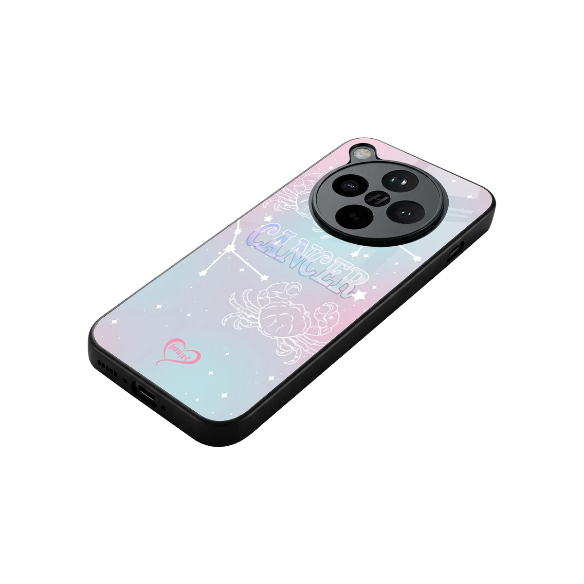 Cancer Aura stylish phone case for oppo find x8 | glossy glass and slim fit