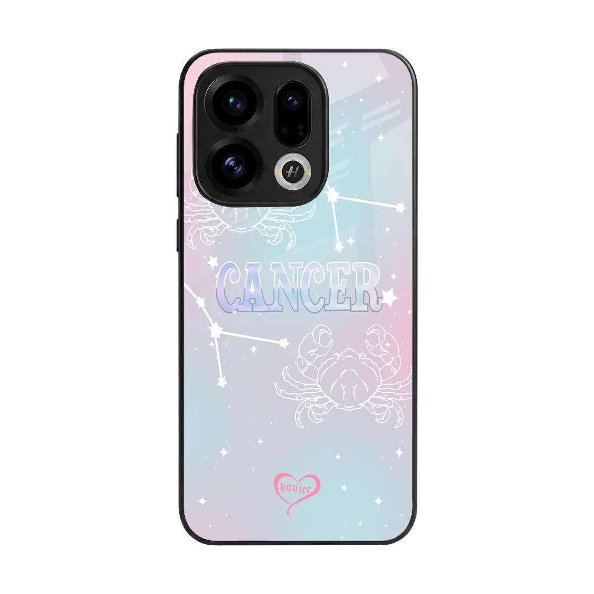 Cancer Aura back phone cover | glass case for oppo find x9