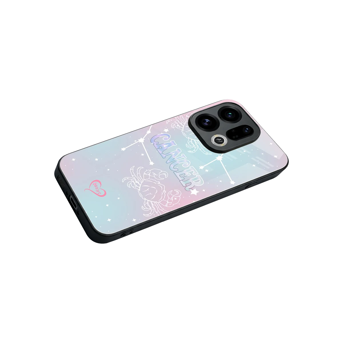 Cancer Aura stylish phone case for oppo find x9 | glossy glass and slim fit