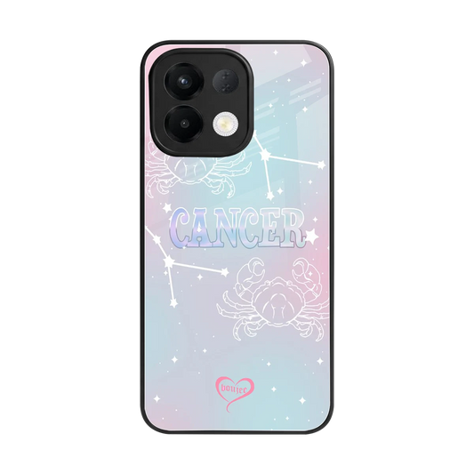 Cancer Aura back phone cover | glass case for oppo k13 5g