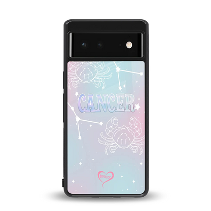 Cancer Aura back phone cover | glass case for google pixel 6