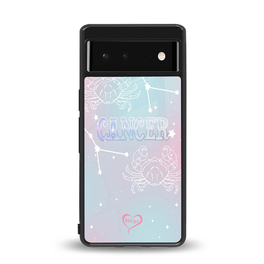 Cancer Aura back phone cover | glass case for google pixel 6