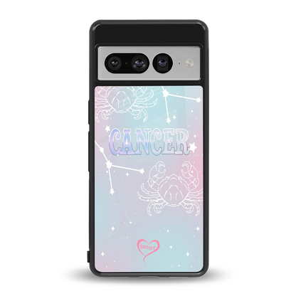Cancer Aura back phone cover | glass case for google pixel 7 pro