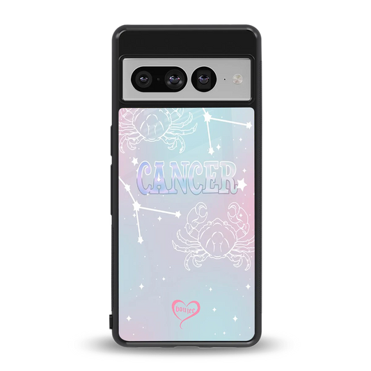Cancer Aura back phone cover | glass case for google pixel 7 pro