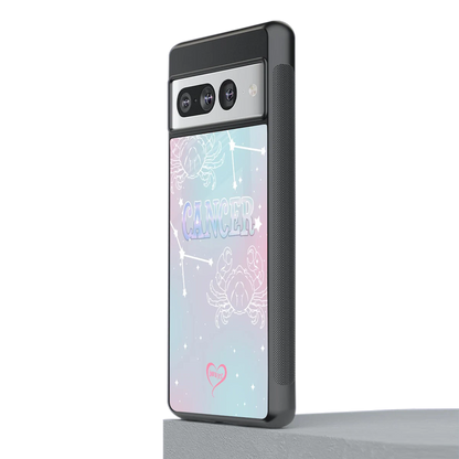 Cancer Aura stylish phone case for google pixel 7 pro | glossy glass and slim fit