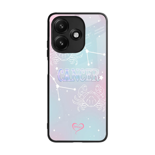Cancer Aura back phone cover | glass case for redmi 12 5g