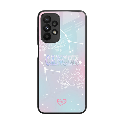 Cancer Aura back phone cover | glass case for samsung galaxy a23