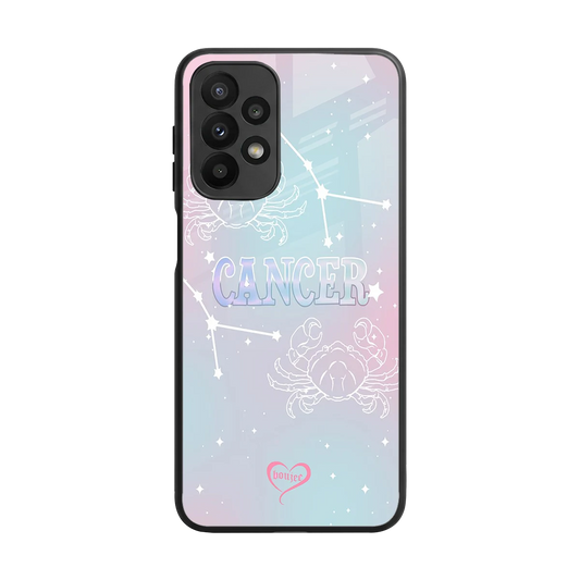Cancer Aura back phone cover | glass case for samsung galaxy a23