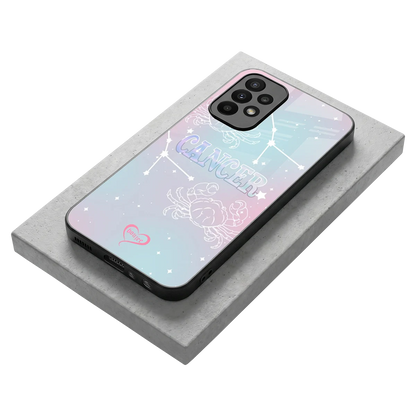Cancer Aura stylish phone case for samsung galaxy a23 | glossy glass and slim fit