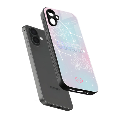 Cancer Aura sleek samsung galaxy a06 5g cover with tempered glass back and TPU edges