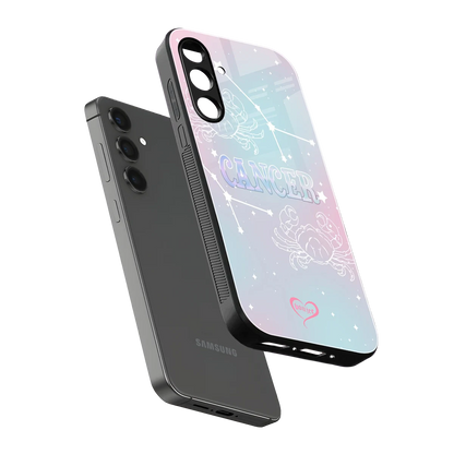 Cancer Aura sleek samsung galaxy a14 5g cover with tempered glass back and TPU edges