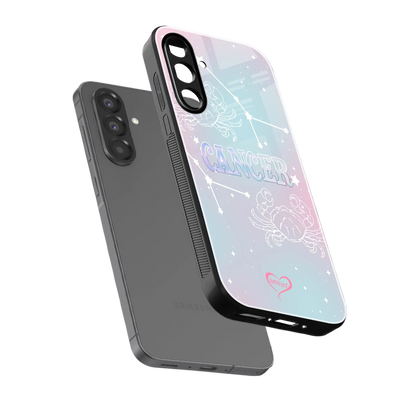 Cancer Aura sleek samsung galaxy a37 5g cover with tempered glass back and TPU edges