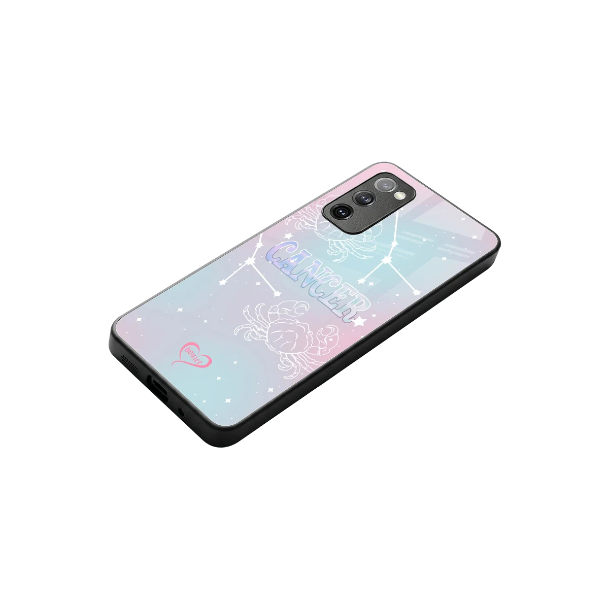 Cancer Aura stylish phone case for samsung galaxy s20 fe | glossy glass and slim fit