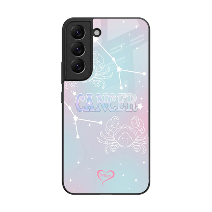 Cancer Aura back phone cover | glass case for samsung galaxy s22