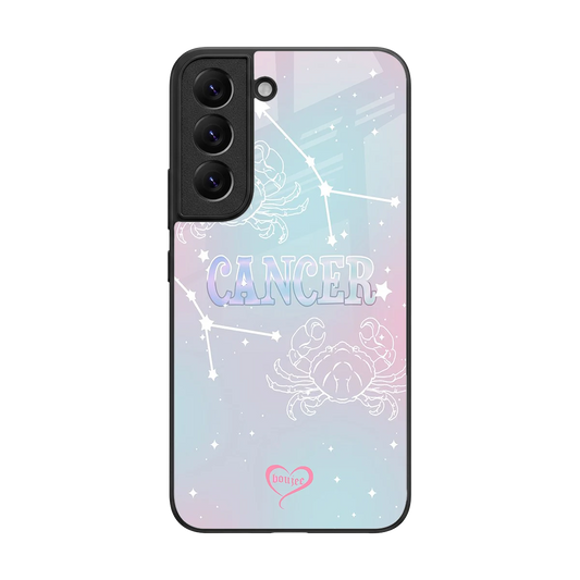 Cancer Aura back phone cover | glass case for samsung galaxy s22