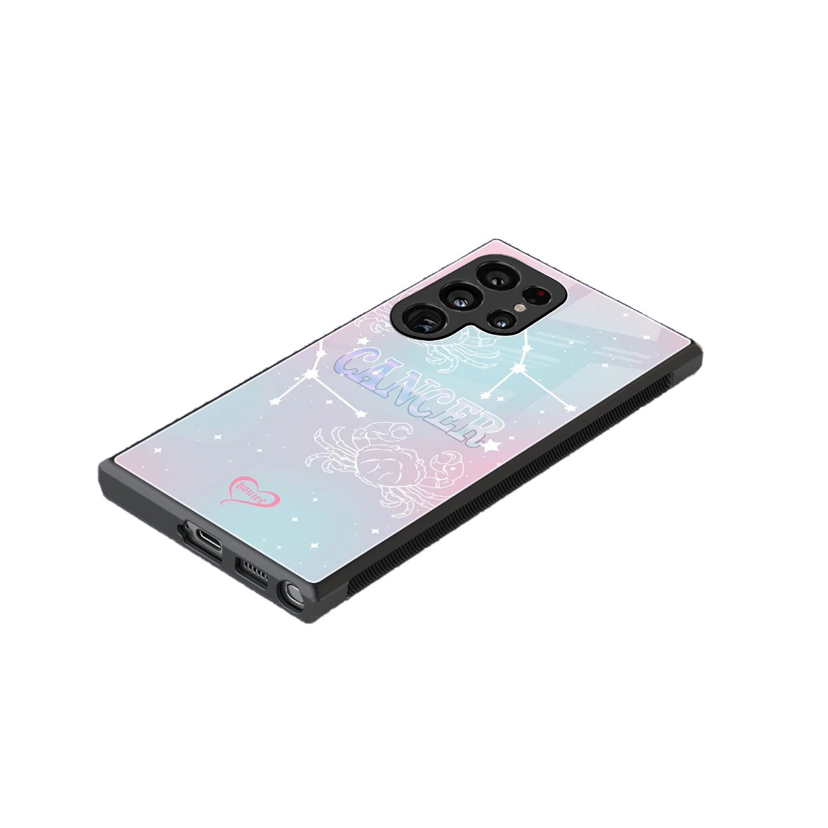 Cancer Aura stylish phone case for samsung galaxy s23 ultra | glossy glass and slim fit