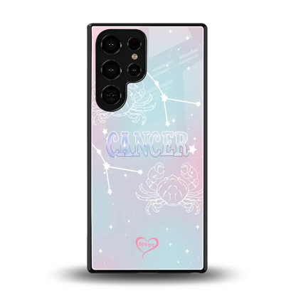 Cancer Aura back phone cover | glass case for samsung galaxy s26 ultra