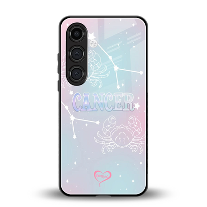 Cancer Aura back phone cover | glass case for samsung galaxy s24