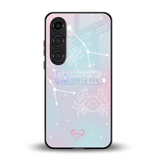 Cancer Aura back phone cover | glass case for samsung galaxy s24