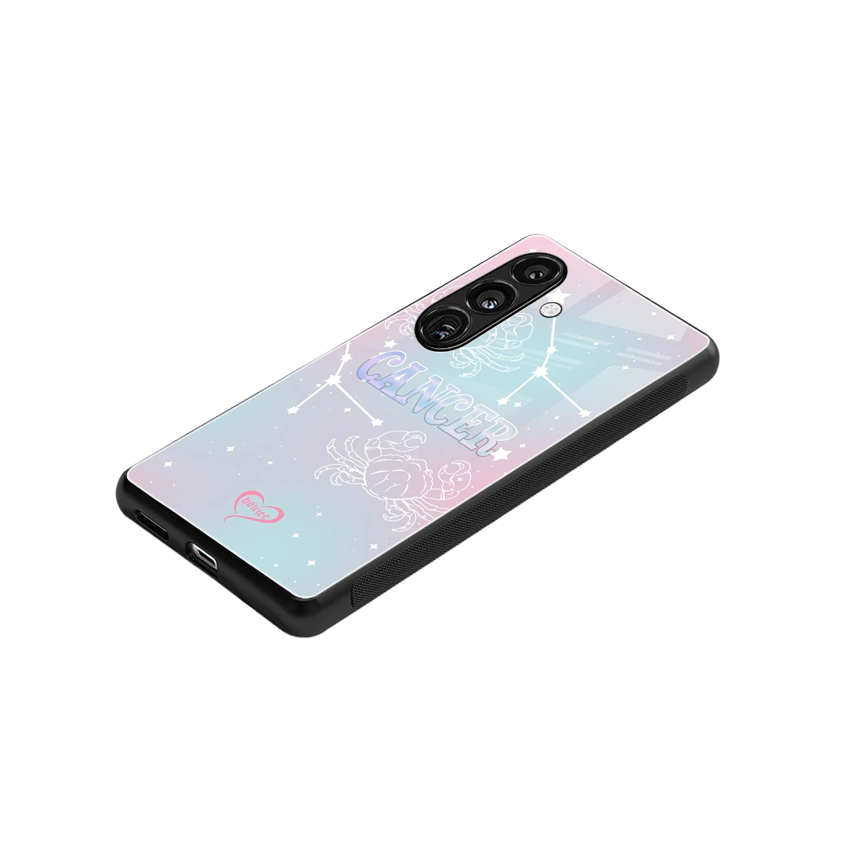 Cancer Aura stylish phone case for samsung galaxy s24 | glossy glass and slim fit