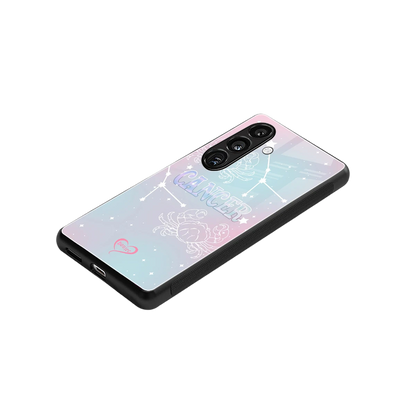 Cancer Aura stylish phone case for samsung galaxy s24 | glossy glass and slim fit