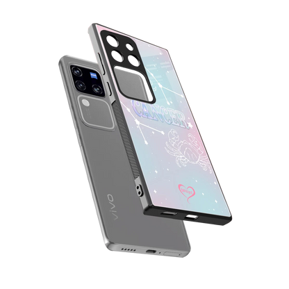 Cancer Aura sleekvivo v30 pro cover with tempered glass back and TPU edges
