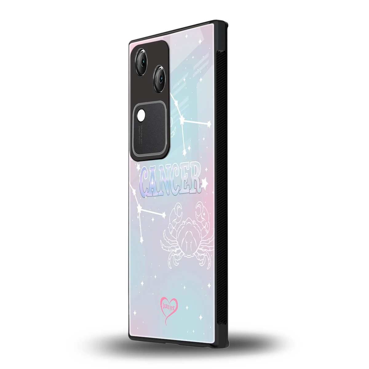 Cancer Aura vivo v30 mobile cover | shockproof glass phone case