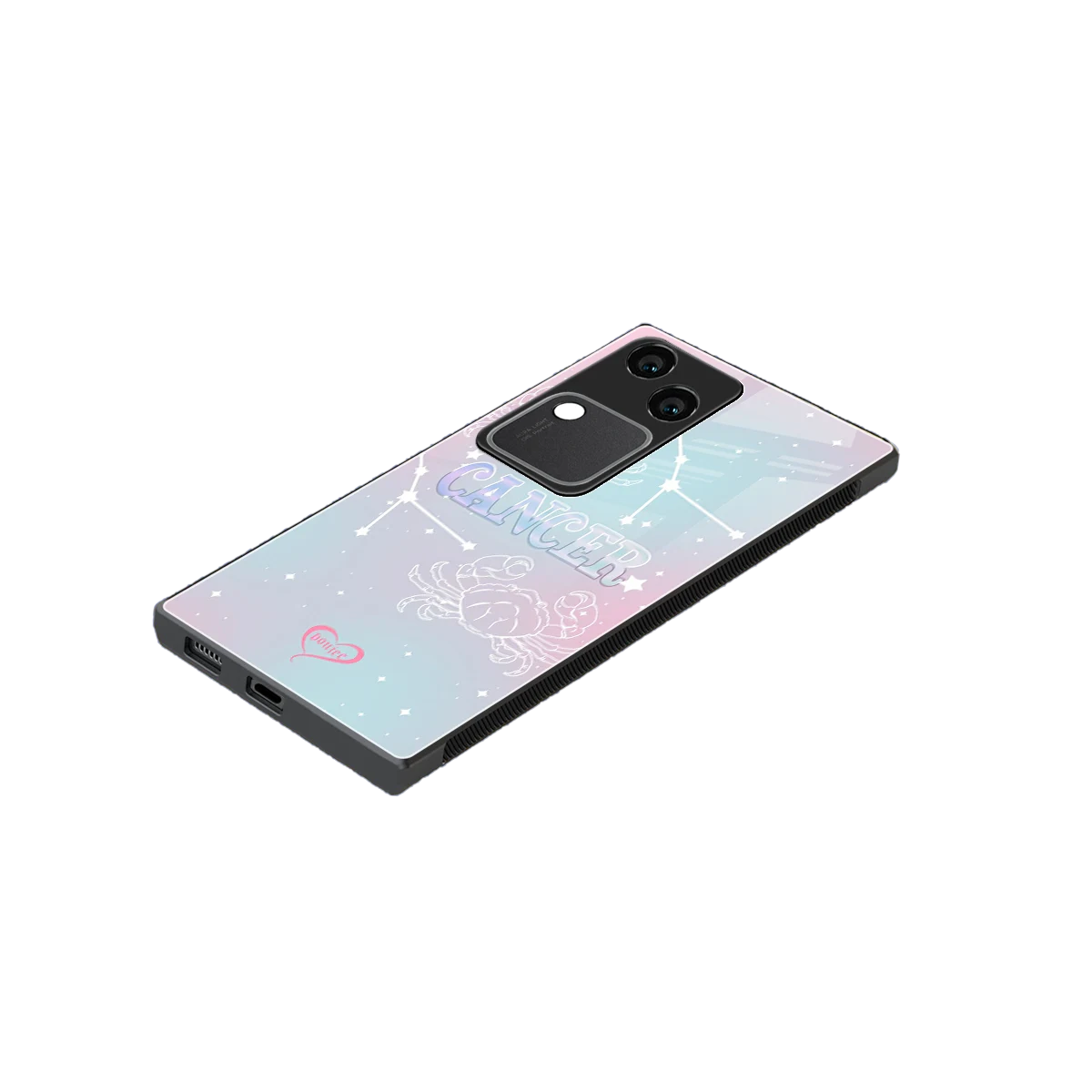Cancer Aura stylish phone case for vivo v30 | glossy glass and slim fit