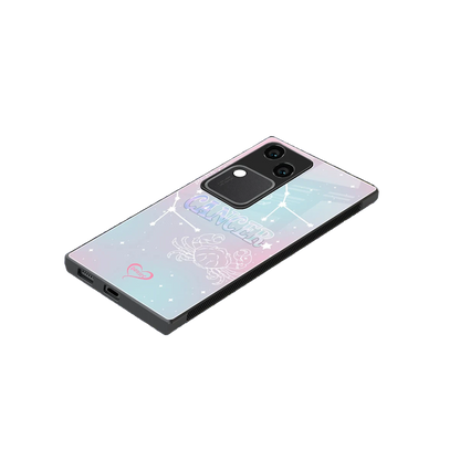 Cancer Aura stylish phone case for vivo v30 | glossy glass and slim fit
