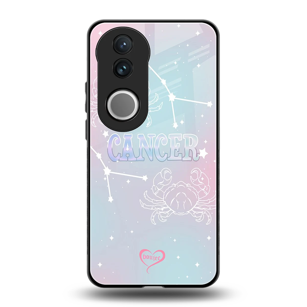 Cancer Aura back phone cover | glass case for vivo v50