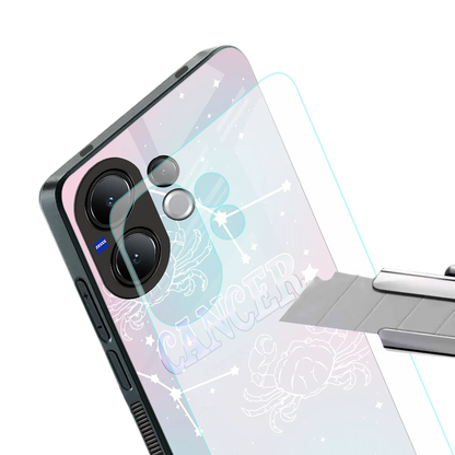 Cancer Aura stylish phone case for vivo v60 | glossy glass and slim fit