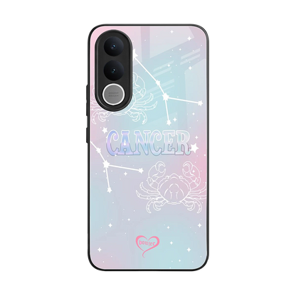 Cancer Aura back phone cover | glass case for vivo v70 fe