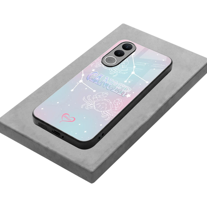 Cancer Aura stylish phone case for vivo v70 fe | glossy glass and slim fit