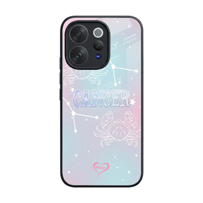 Cancer Aura back phone cover | glass case for vivo v70