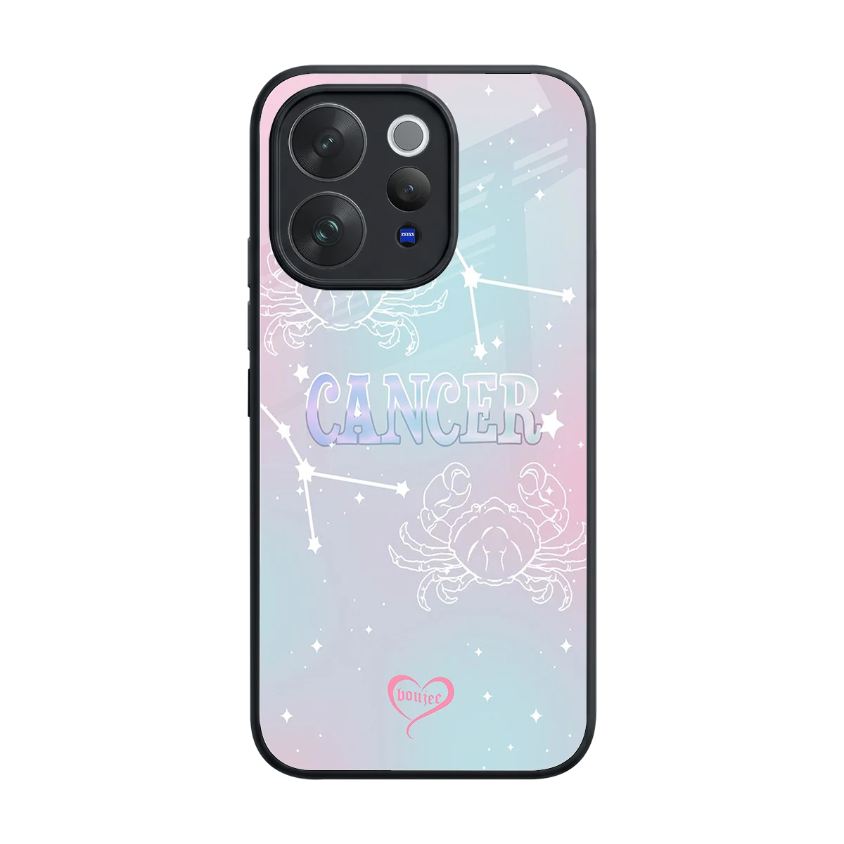 Cancer Aura back phone cover | glass case for vivo v70 elite