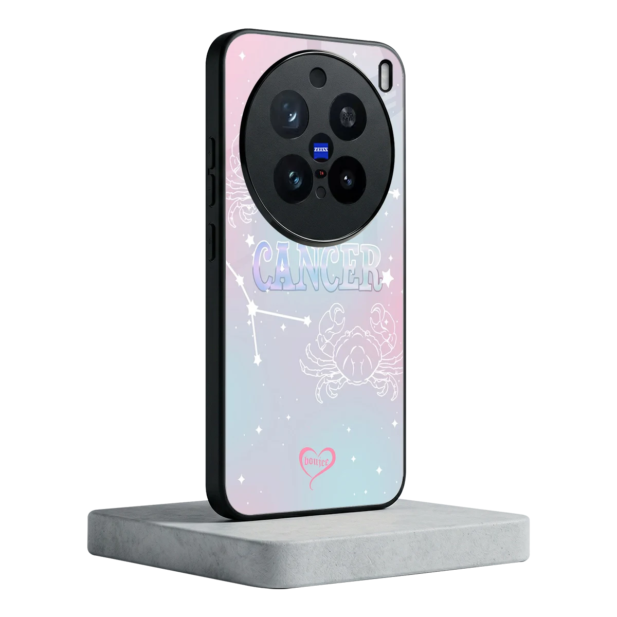 Cancer Aura vivo x200 pro mobile cover | shockproof glass phone case