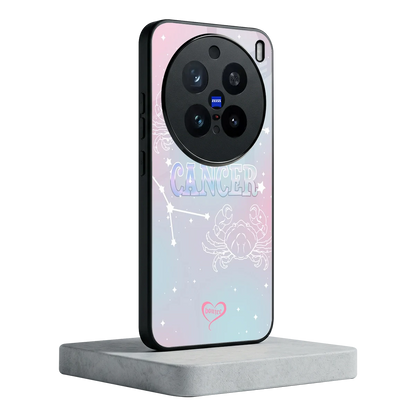 Cancer Aura vivo x200 pro mobile cover | shockproof glass phone case