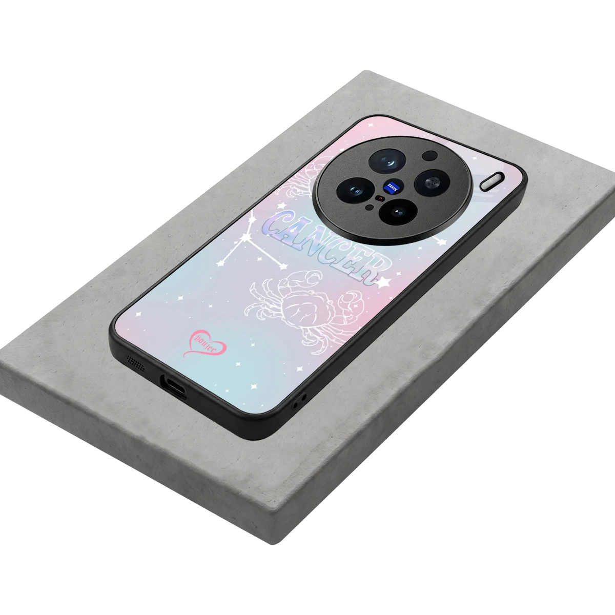 Cancer Aura stylish phone case for vivo x200 pro | glossy glass and slim fit