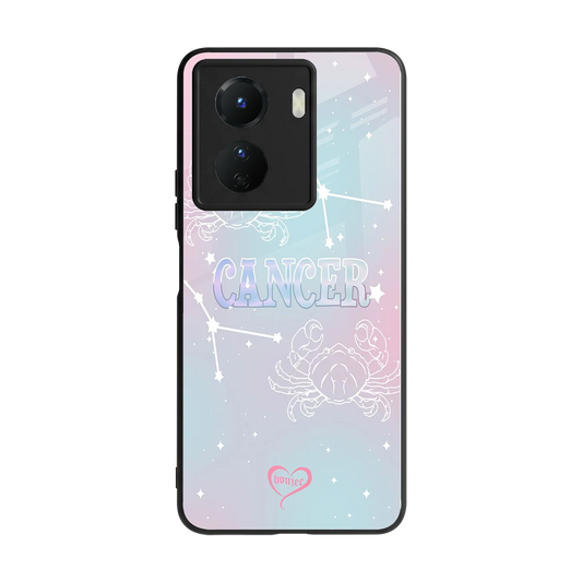 Cancer Aura back phone cover | glass case for vivo y16