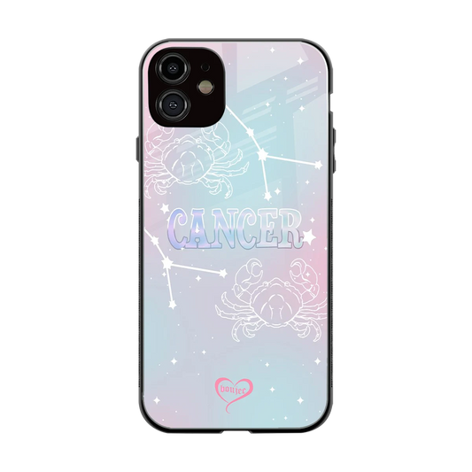 Cancer Aura back phone cover | glass case for iphone 12