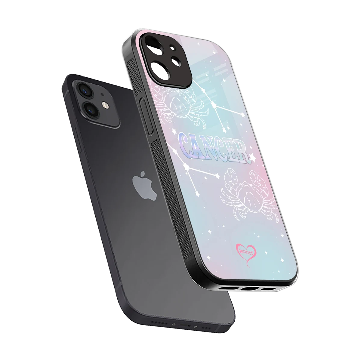 Cancer Aura sleek iphone 11 cover with tempered glass back and TPU edges