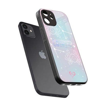 Cancer Aura sleek iphone 11 cover with tempered glass back and TPU edges