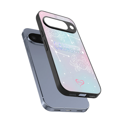 Cancer Aura sleek google pixel 10 cover with tempered glass back and TPU edges