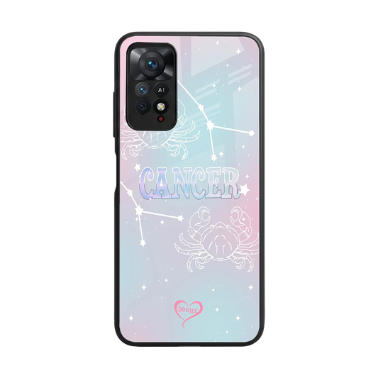 Cancer Aura back phone cover | glass case for redmi note 11 pro