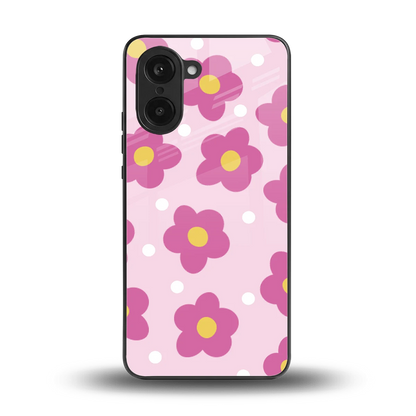 Candy Flower back phone cover | glass case for oneplus nord ce5 5g