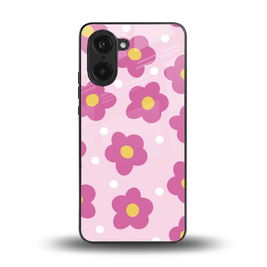 Candy Flower back phone cover | glass case for oneplus nord ce5 5g