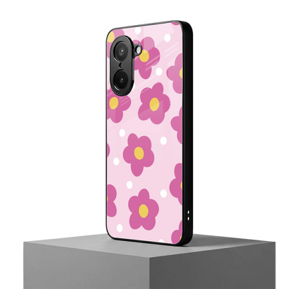 Candy Flower oneplus nord ce5 5g mobile cover | shockproof glass phone case