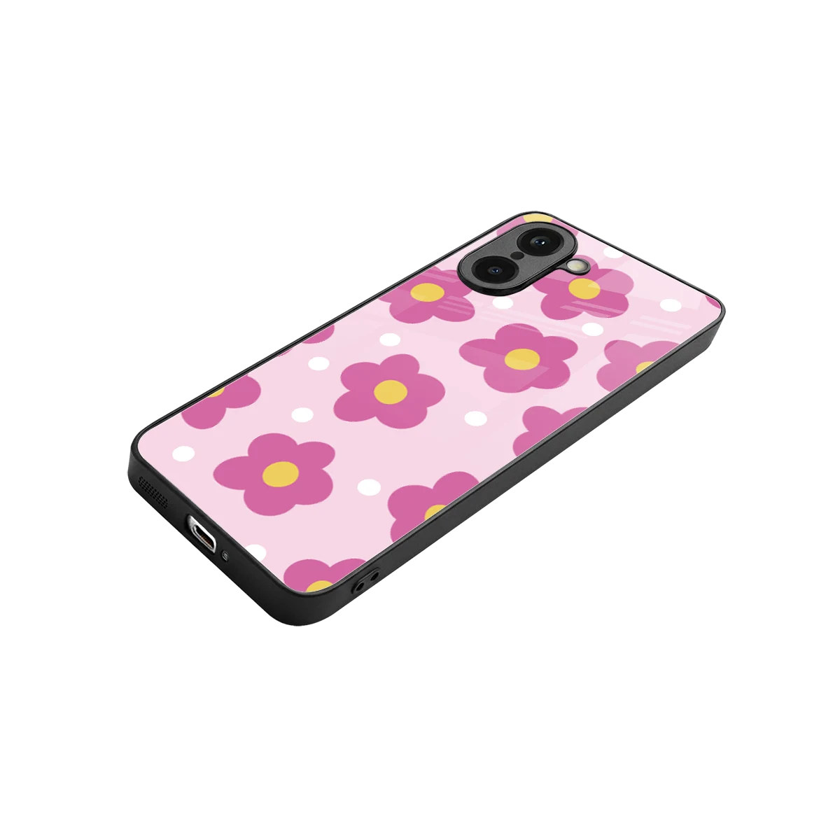 Candy Flower stylish phone case for oneplus nord ce5 5g | glossy glass and slim fit