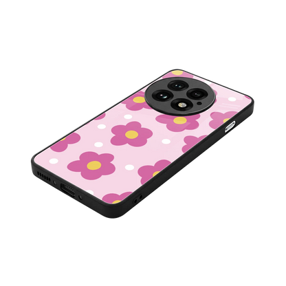 Candy Flower stylish phone case for oneplus 13 | glossy glass and slim fit